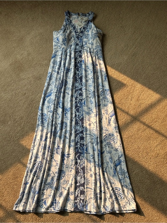 Lilly Pulitzer Dresses & Skirts - Lilly Pulitzer Blue & White Toile-Style Carmilla Maxi Dress